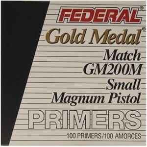 Federal Premium Gold Medal Small Pistol Magnum Match Primers #200M